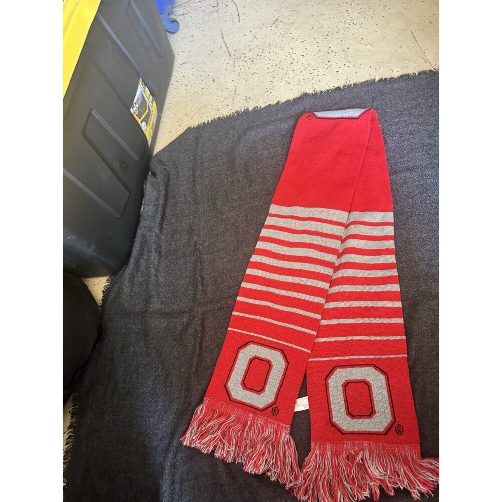 Ohio State Buckeyes OSU  Scarf Red - Picture 2 of 6
